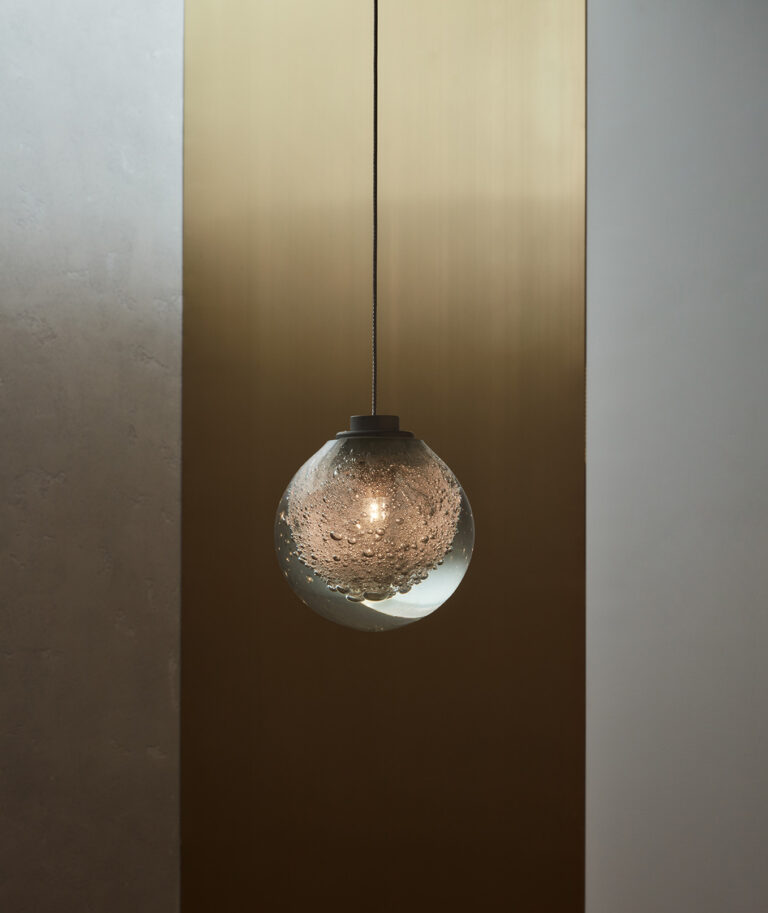 Articolo Studios Custom Fizi Multi Drop Pendant Bespoke Design Bronze Installation Lighting Design