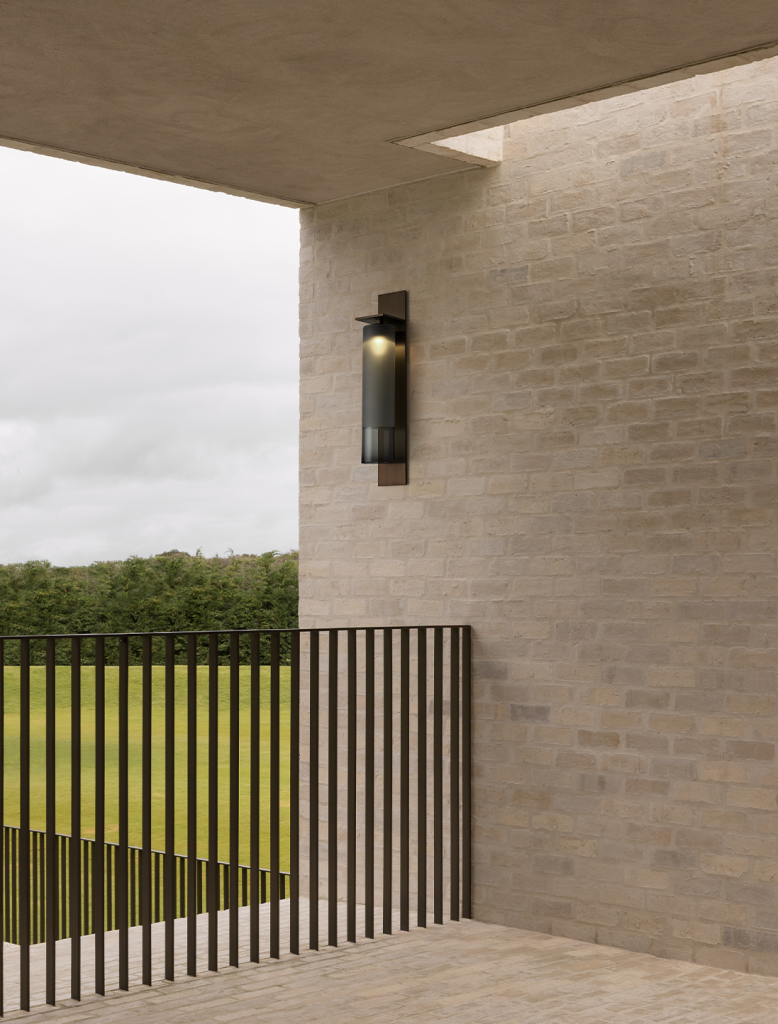 Articolo Studios Luxury Lighting Exterior Eclispe Tall Wall Sconce in Cape Schanck Residence