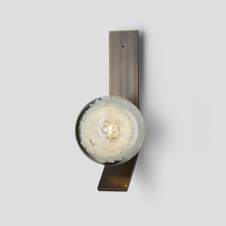 Articolo Studios Fizi Single Ball Mid Bronze Wall Sconce on Kick