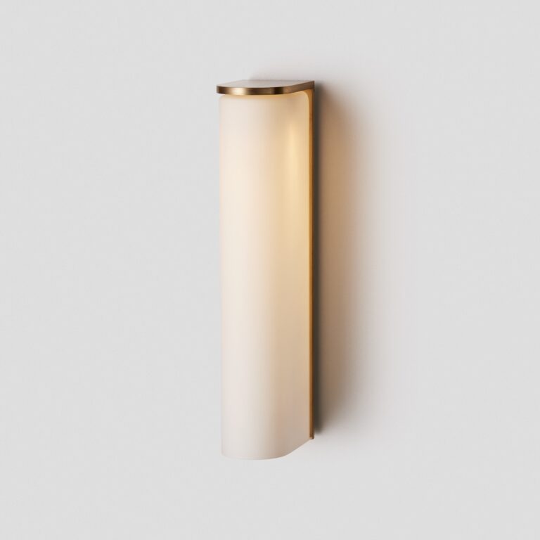 Articolo Studio's Slim White Brass Wall Sconce