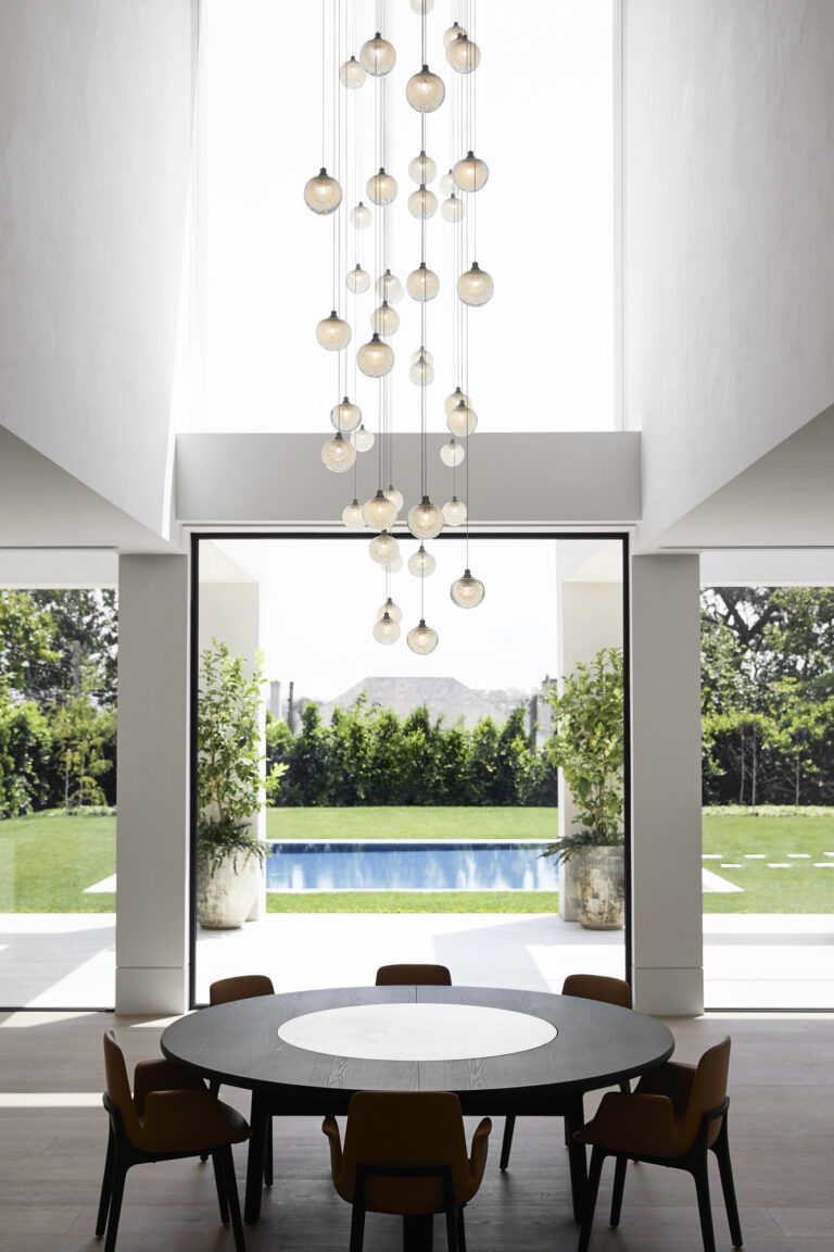 Articolo Studios Custom Fizi Ball Multi Drop Pendant Lighting Installation Bespoke Design
