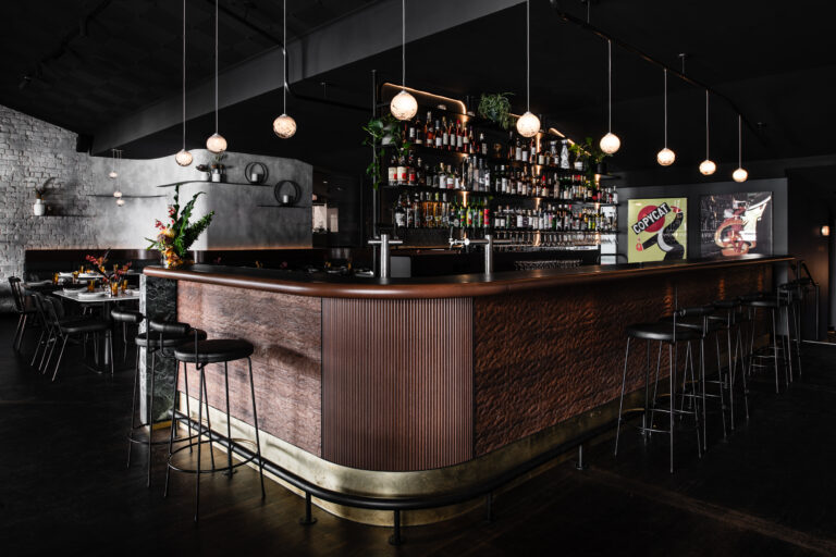 Articolo Studios Custom Fizi Multi Drop Pendant Bespoke Design Bronze Installation Lighting Design