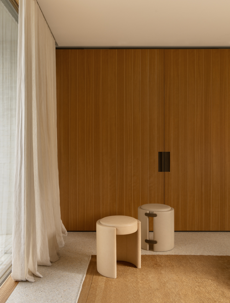 Articolo Studiso Luxury Lighting Cuff Stools in Cape Schanck Residence