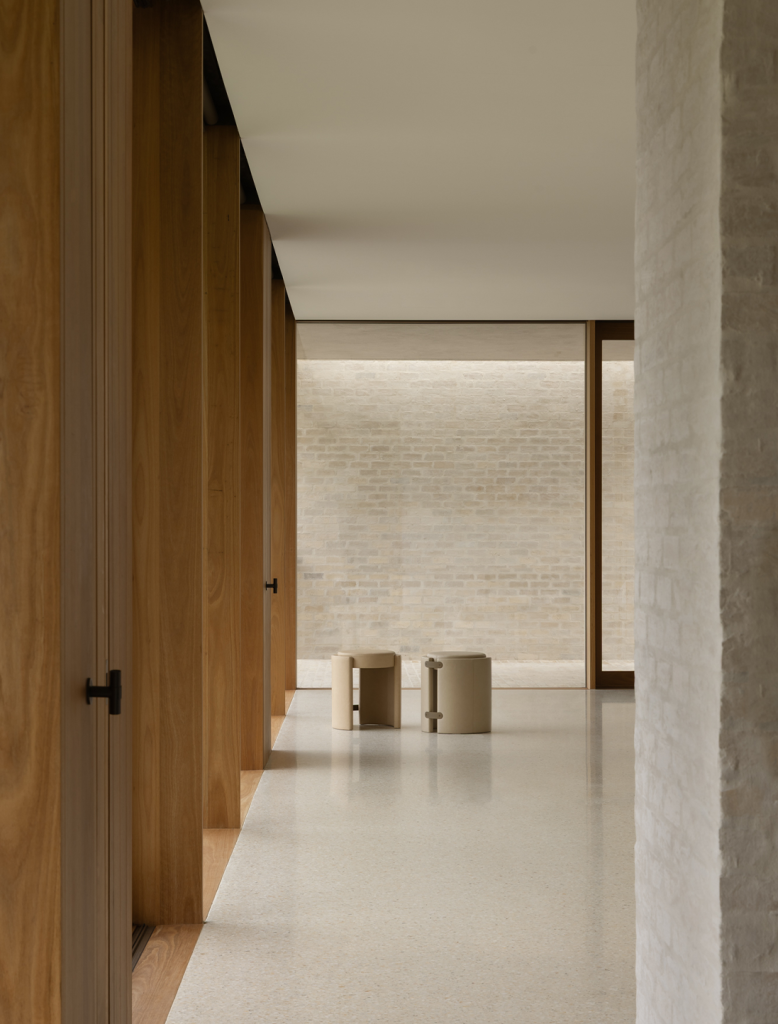 Aritcolo Studios Luxury Furniture Cuff Stools in Cpae Schanck Residence