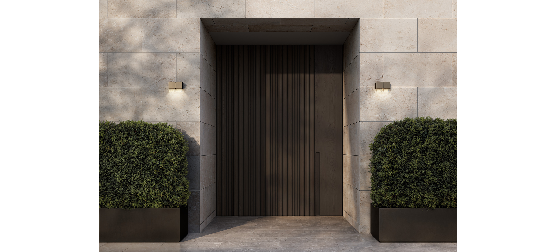 Articolo Studios Luxury Lighting. Cubo double exterior wall sconce