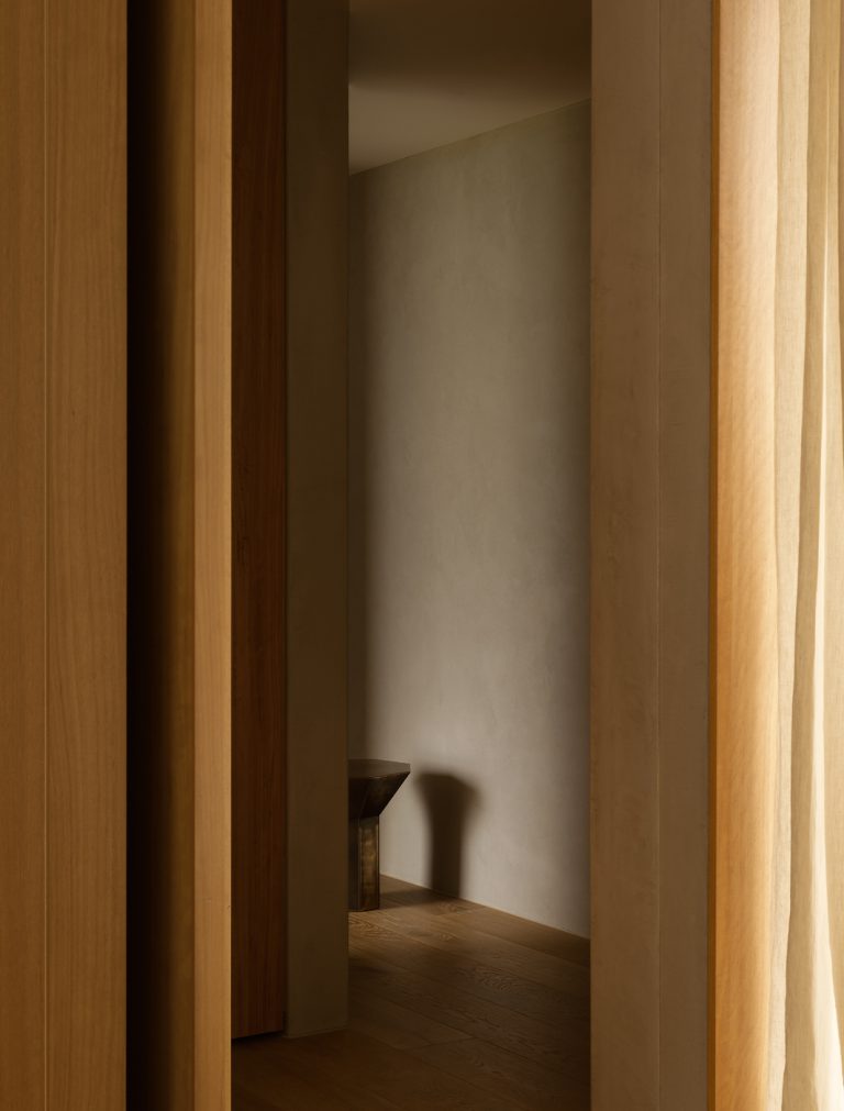 Articolo Studios Luxury Furniture Flare Side Table in Cape Schanck Residence