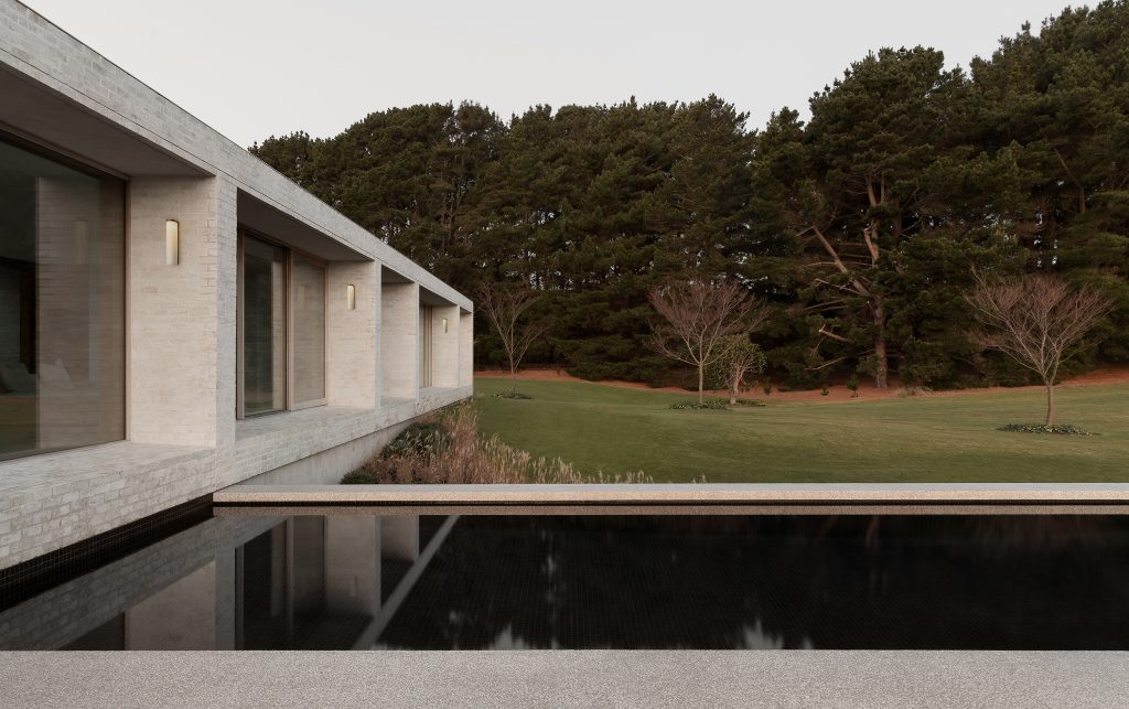 Articolo Studios Luxury Lighting Slim Large Wall Sconces in Cape Schanck Residence